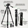 MIXIO 3522 Tripod 170CM — Tripod HP & Kamera Profesional Terbaik