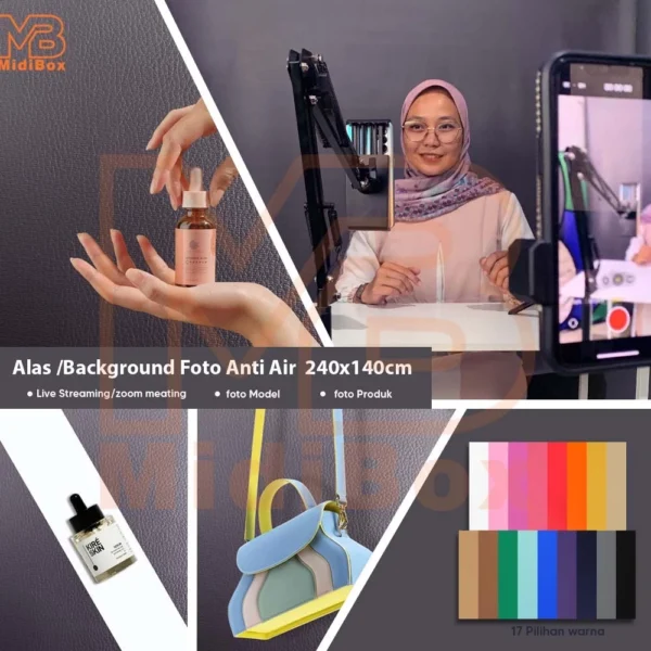 Paket Background Stand 2M + Background Studio — Backdrop Foto Profesional