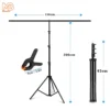 Paket Background Stand 2M + Background Studio — Backdrop Foto Profesional
