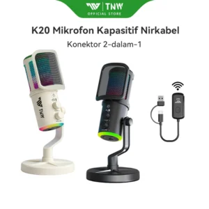 TNW K20 USB Mikrofon Kondensor — Mic Podcast & Streaming RGB