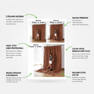 Kain Background Foto Studio — Backdrop Polos Foto Produk Profesional